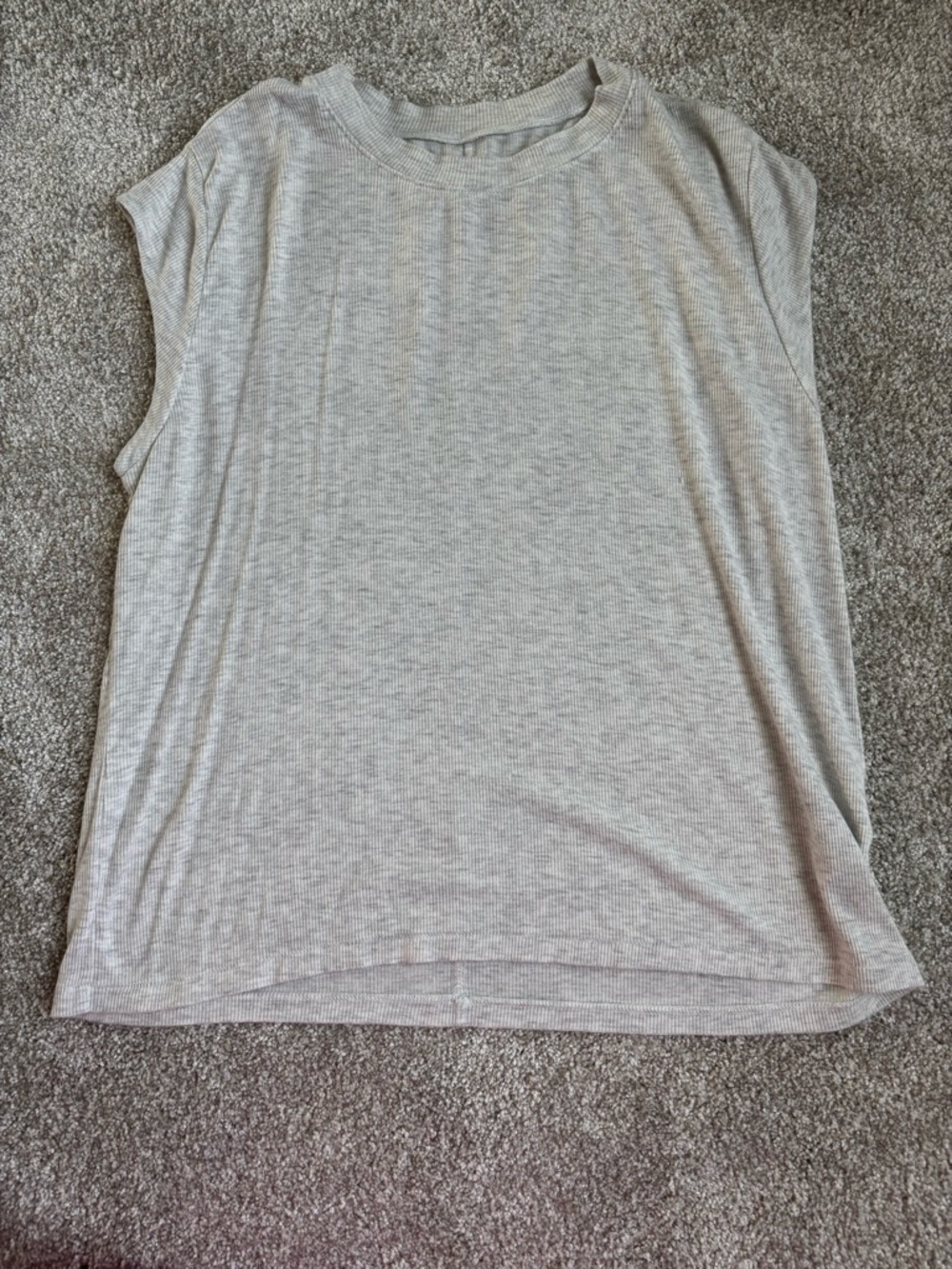 2 American Eagle Sleeveless Rib Knit Women's Top - Light Gray
